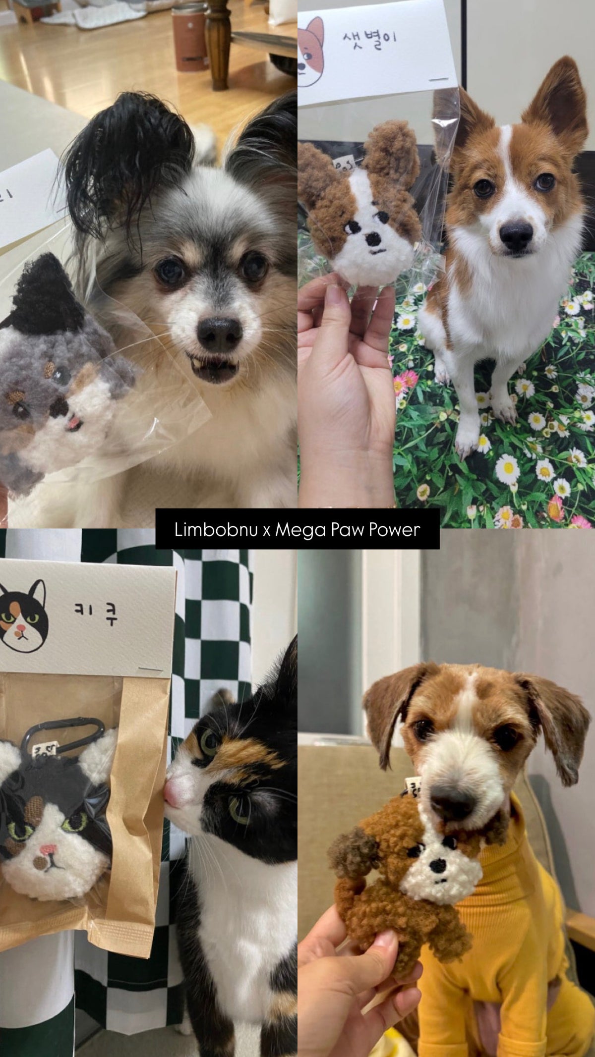 limbobnu｜客製毛孩手工玩偶鑰匙圈（2種布料、大頭/全身/便便姿勢/奔跑姿勢）