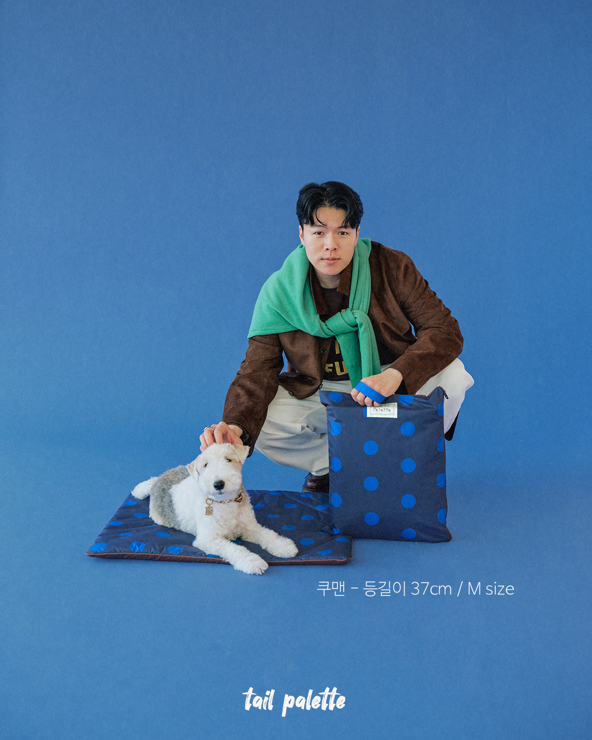 TP｜painting mat 5.0 (Dot Navy/Brown)