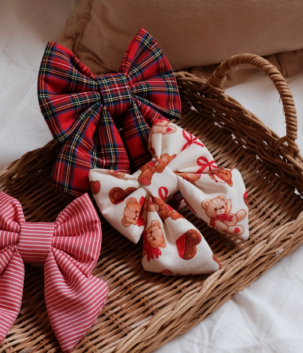 TWB｜Xmas Bear Ribbon｜聖誕熊熊蝴蝶結