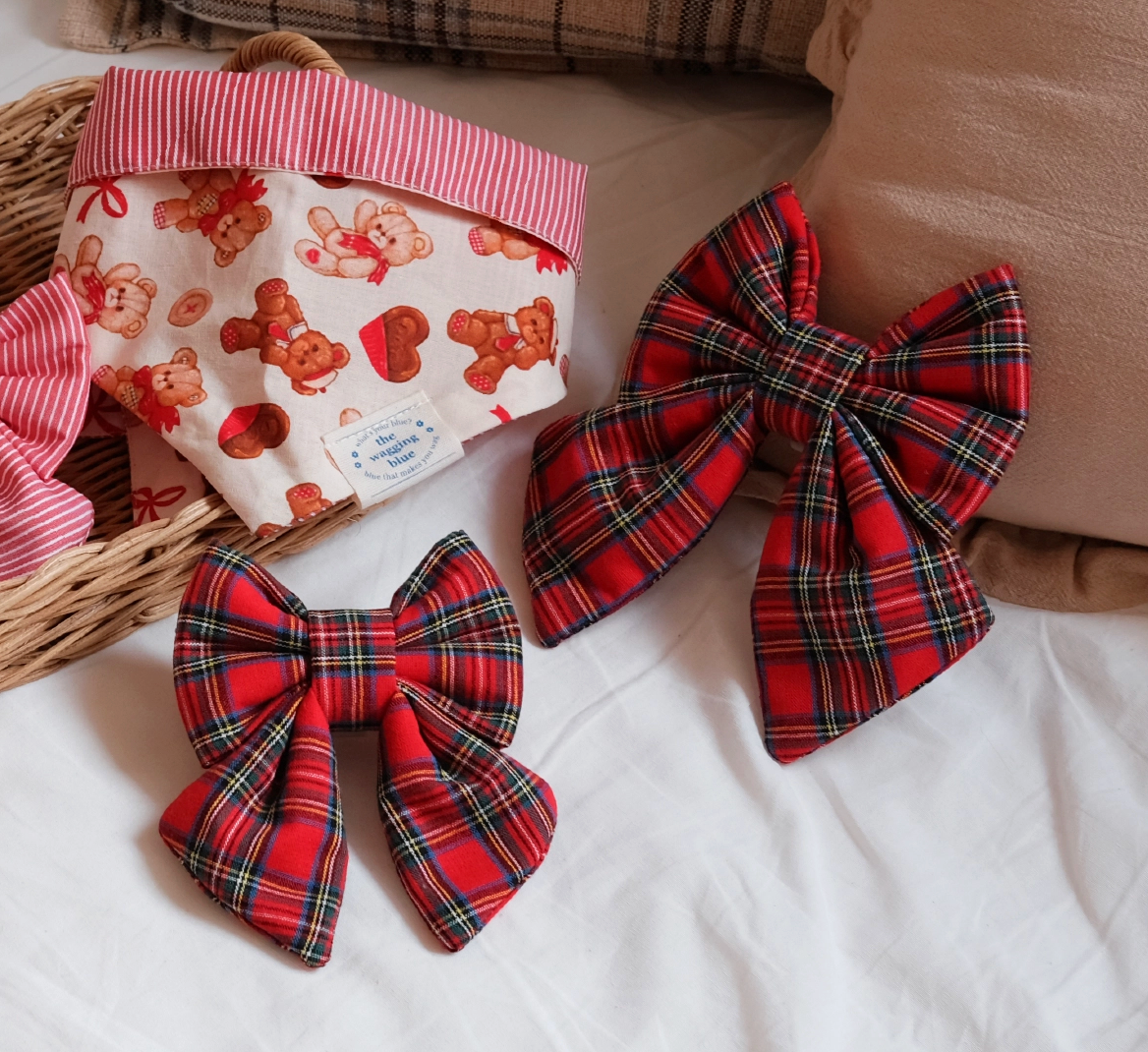 TWB｜Xmas Plaid Ribbon｜聖誕格子蝴蝶結（部分現貨）