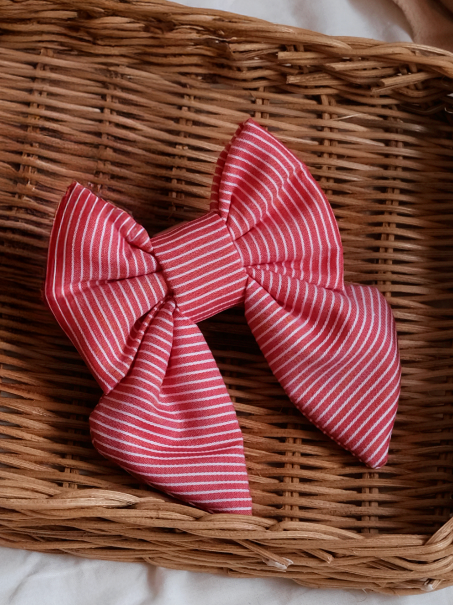 TWB｜Xmas Stripe Ribbon｜聖誕條紋蝴蝶結（部分現貨）