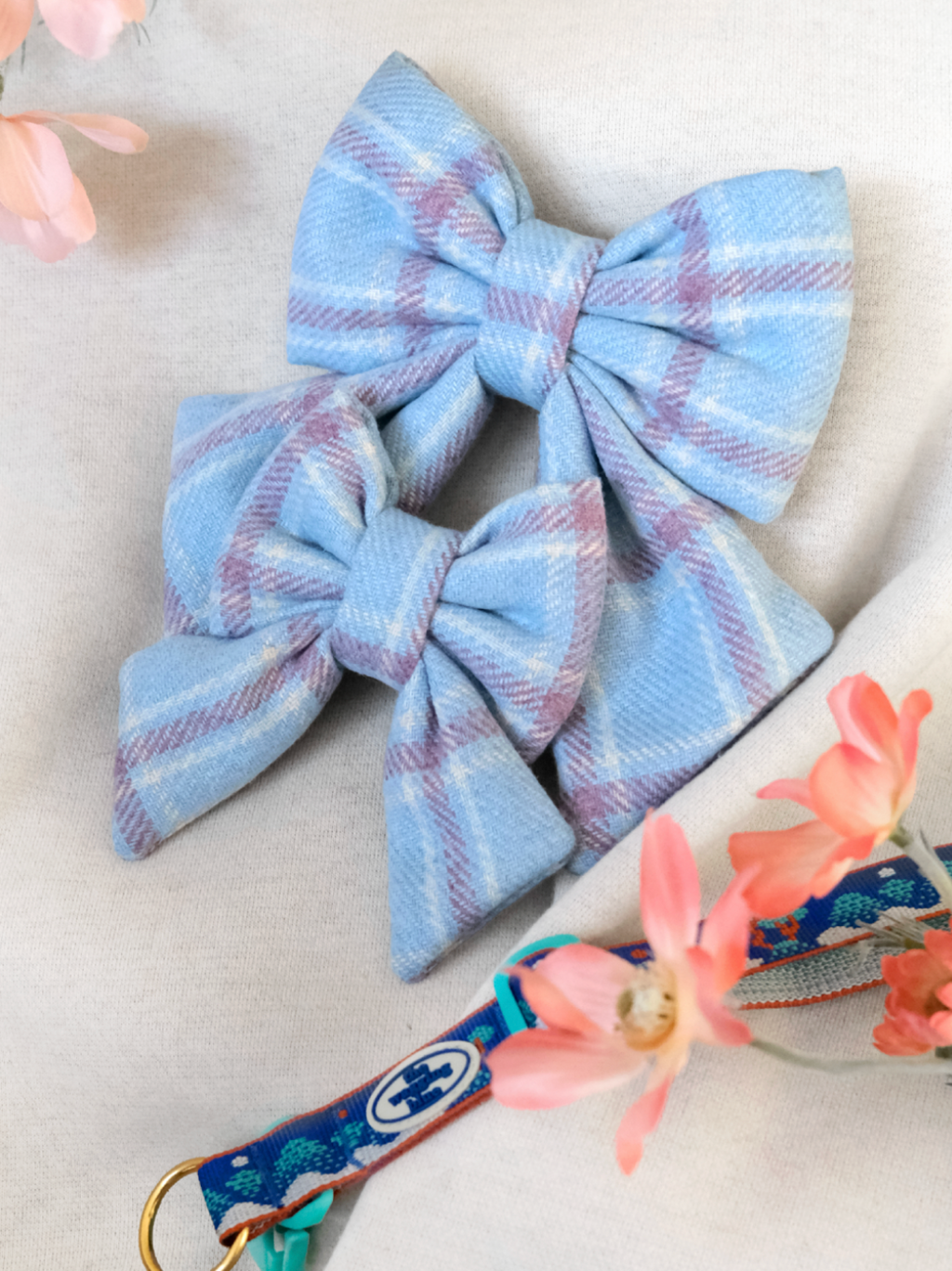 TWB｜Powder Blue Ribbon｜粉紅藍色蝴蝶結