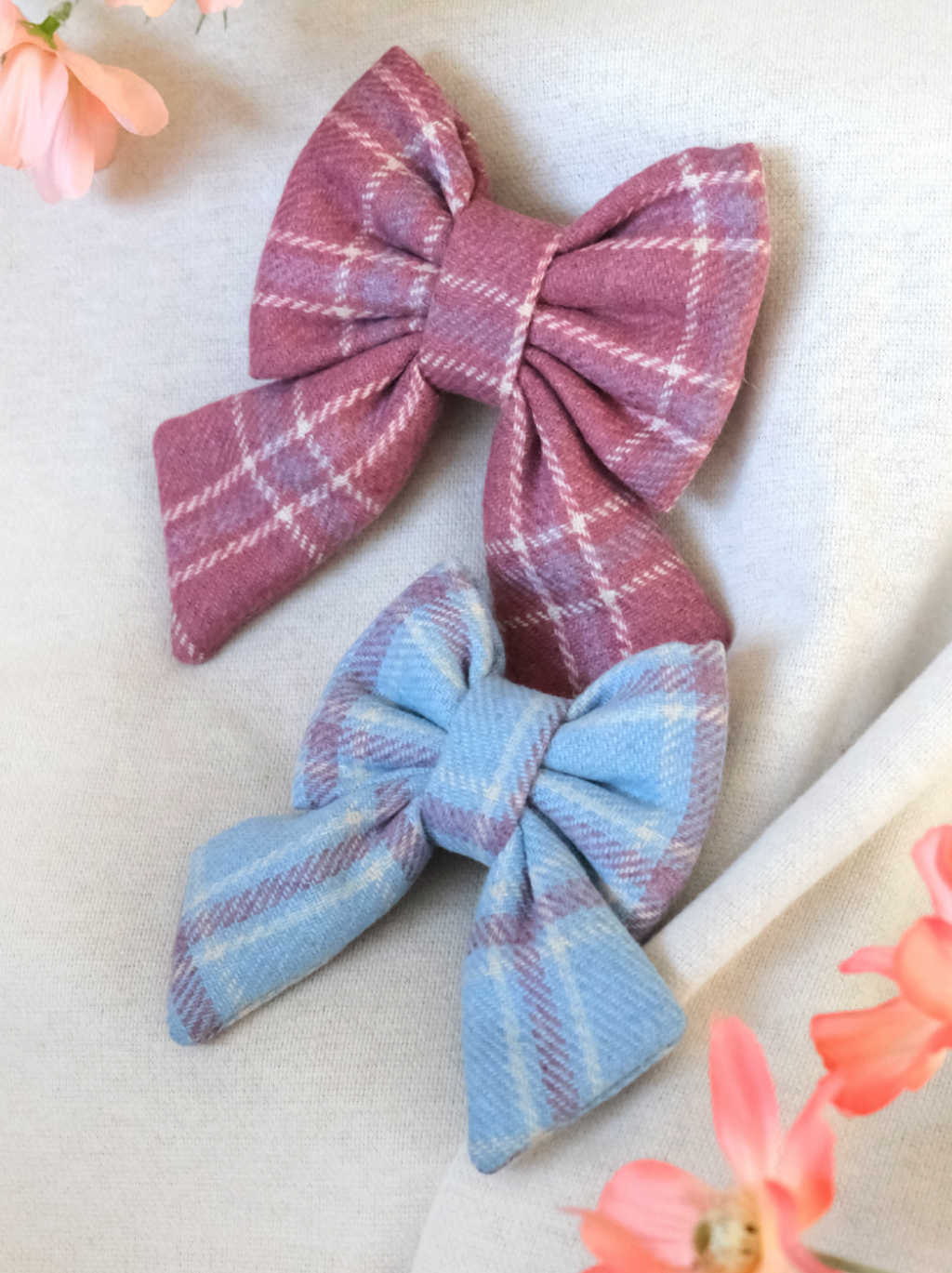 TWB｜Powder Blue Ribbon｜粉紅藍色蝴蝶結