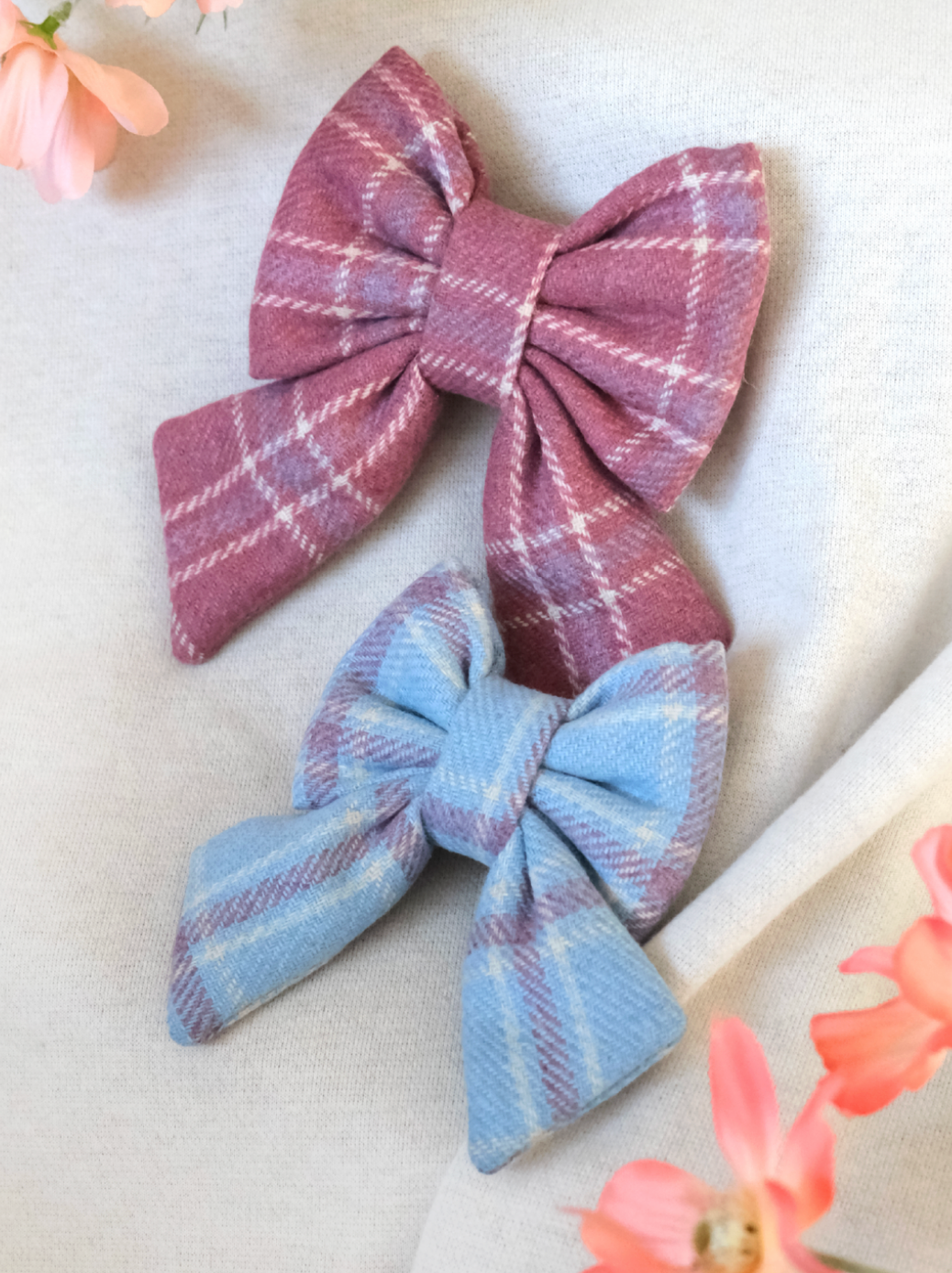 TWB｜Powder Blue Ribbon｜粉紅藍色蝴蝶結