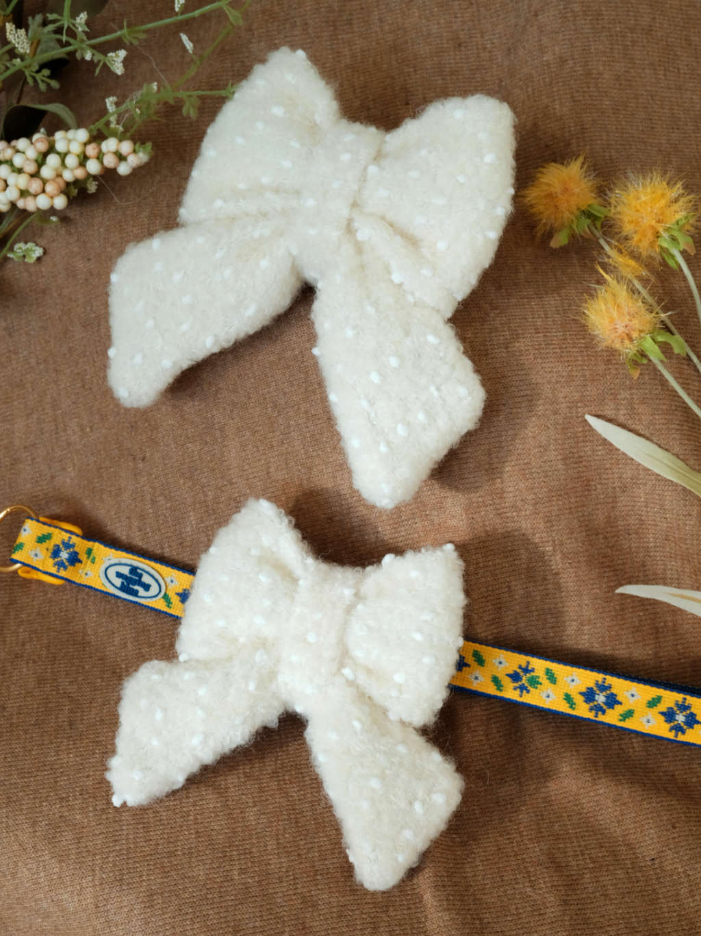 TWB｜Fluff Boucle Ribbon｜絨毛絲帶蝴蝶結