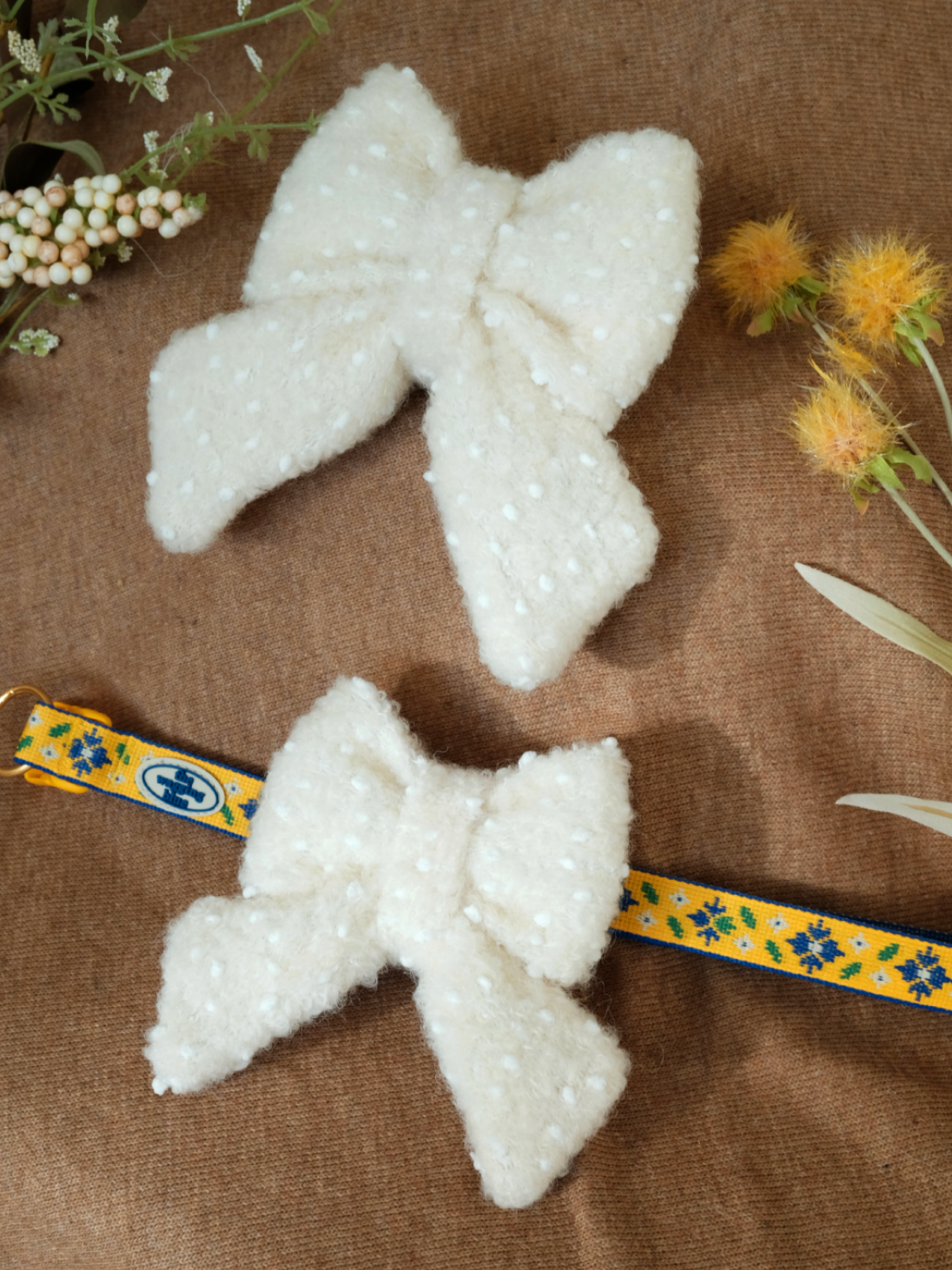 TWB｜Fluff Boucle Ribbon｜絨毛絲帶蝴蝶結
