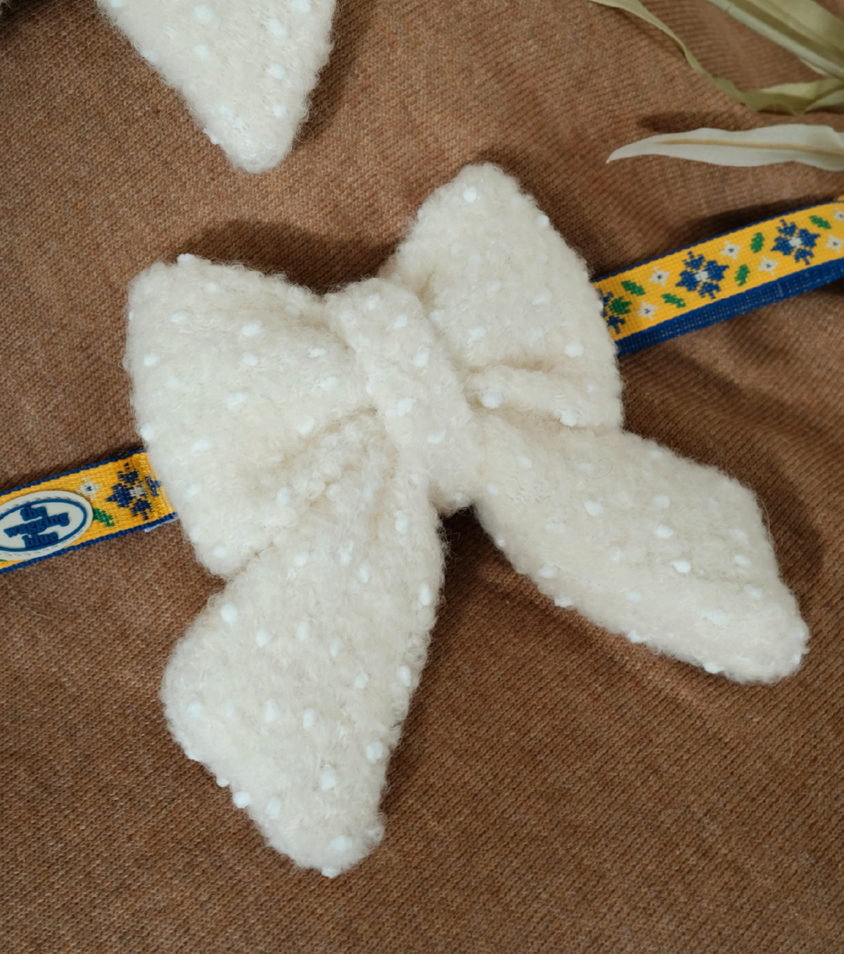 TWB｜Fluff Boucle Ribbon｜絨毛絲帶蝴蝶結