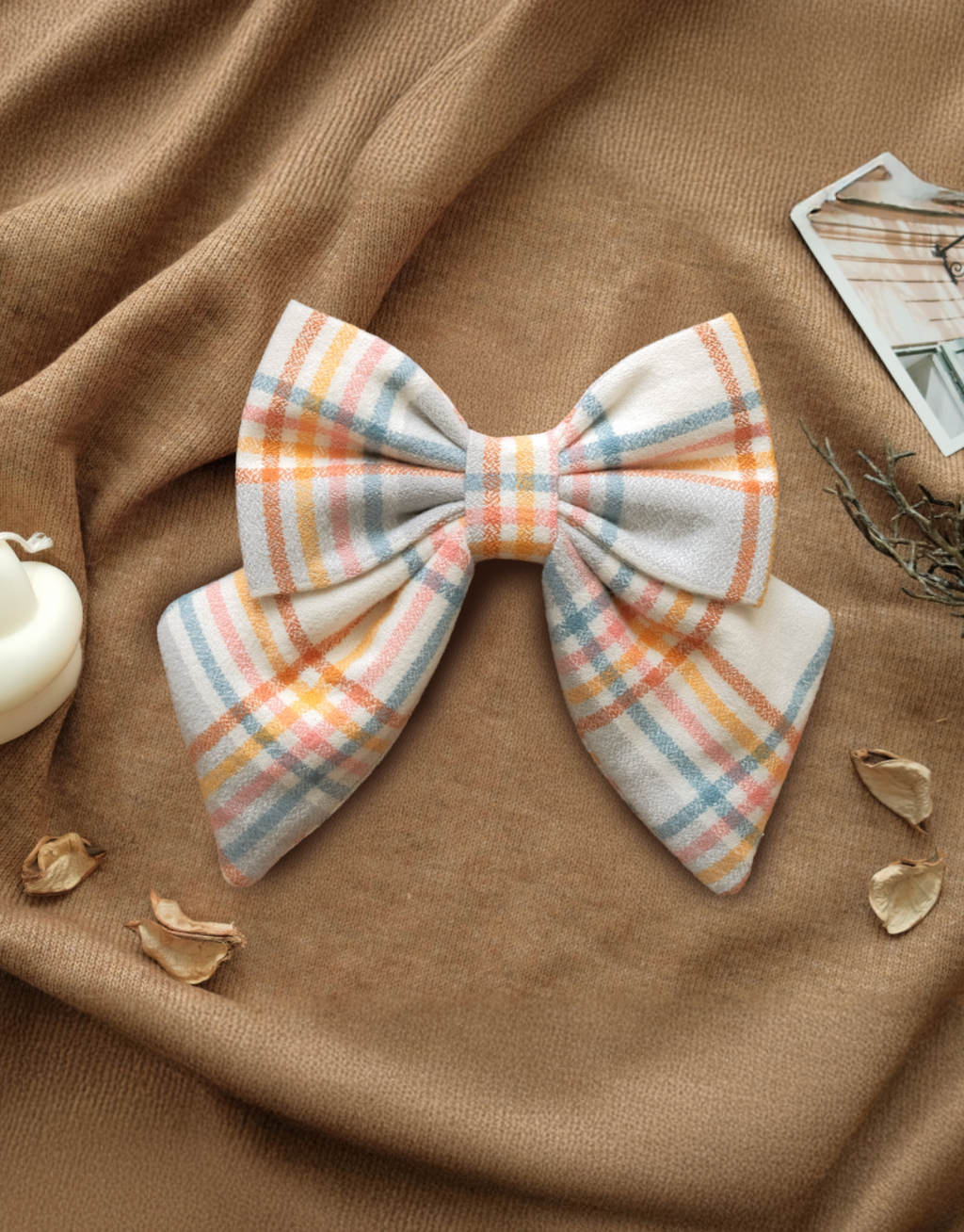 TWB｜Spice Plaid Ribbon｜香料格紋蝴蝶結