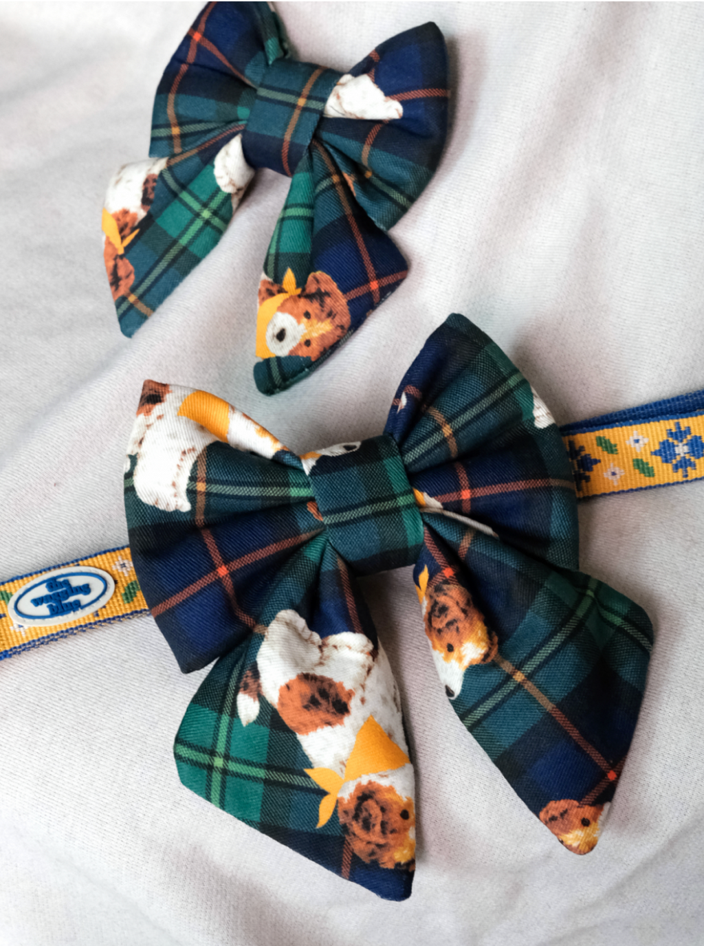 TWB｜Oxford Plaid Ribbon｜牛津格紋蝴蝶結