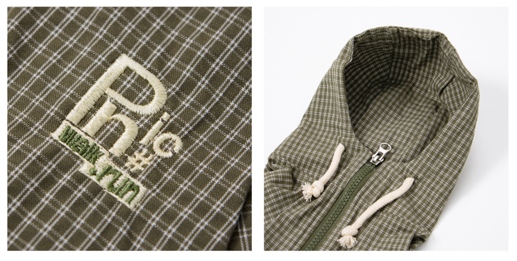 Paaawr｜野餐格紋連帽外套 Picnic Check Jacket_Khaki
