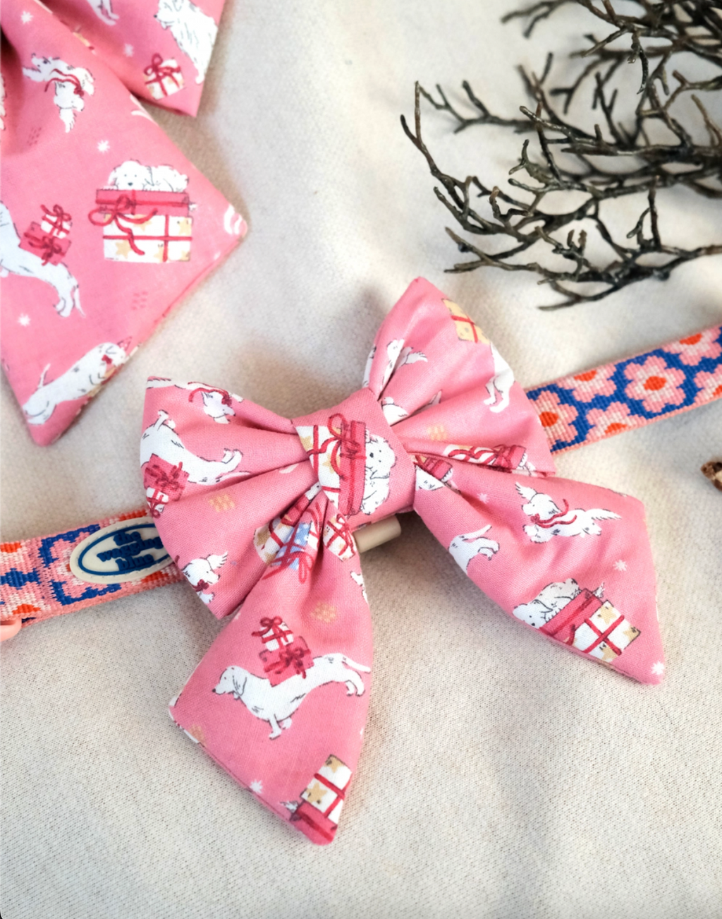 TWB｜Happy Dog Ribbon｜快樂狗狗蝴蝶結