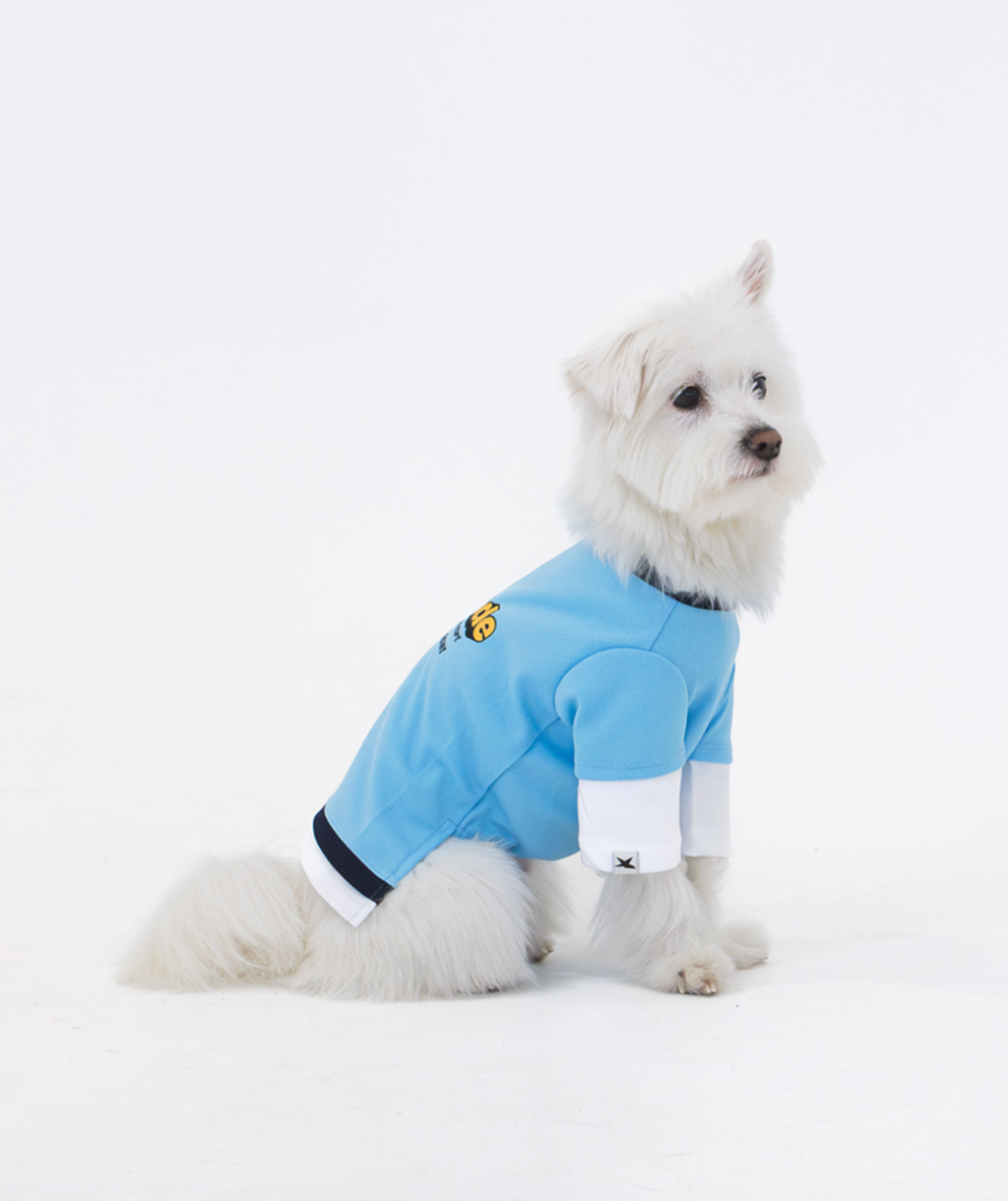 Paaawr｜涼感假兩件層次 Barkcade Cool Layered Tee _ Blue