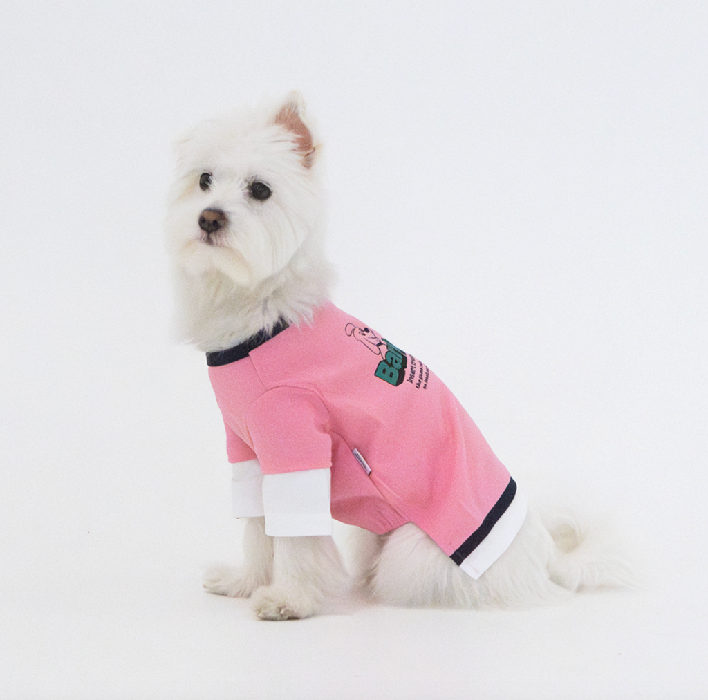 Paaawr｜涼感假兩件層次 Barkcade Cool Layered Tee _ Pink
