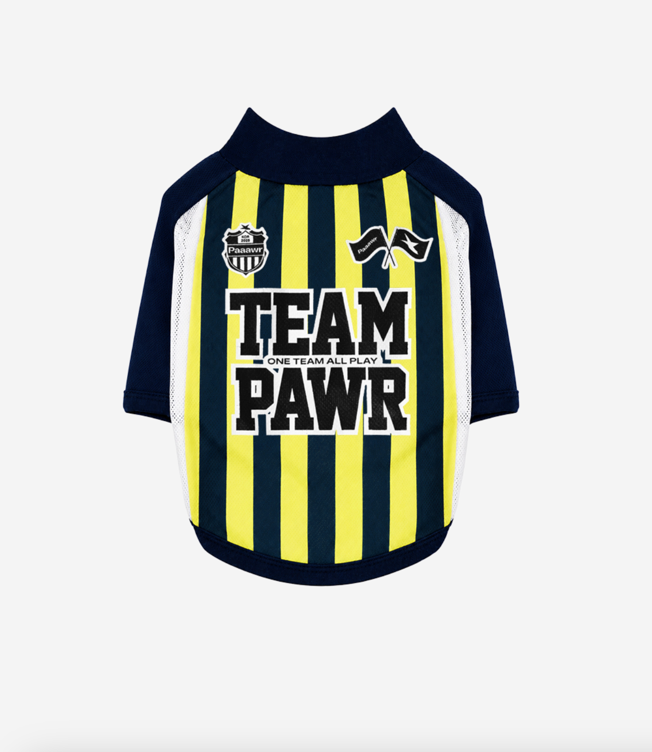 Paaawr｜2026夏季｜涼感撞色插肩袖 Club Stripe Cool Raglan Tee_Yellow