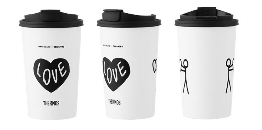 代購｜THERMOS X INAPSQUARE 滑蓋式咖啡杯355ml（2色）