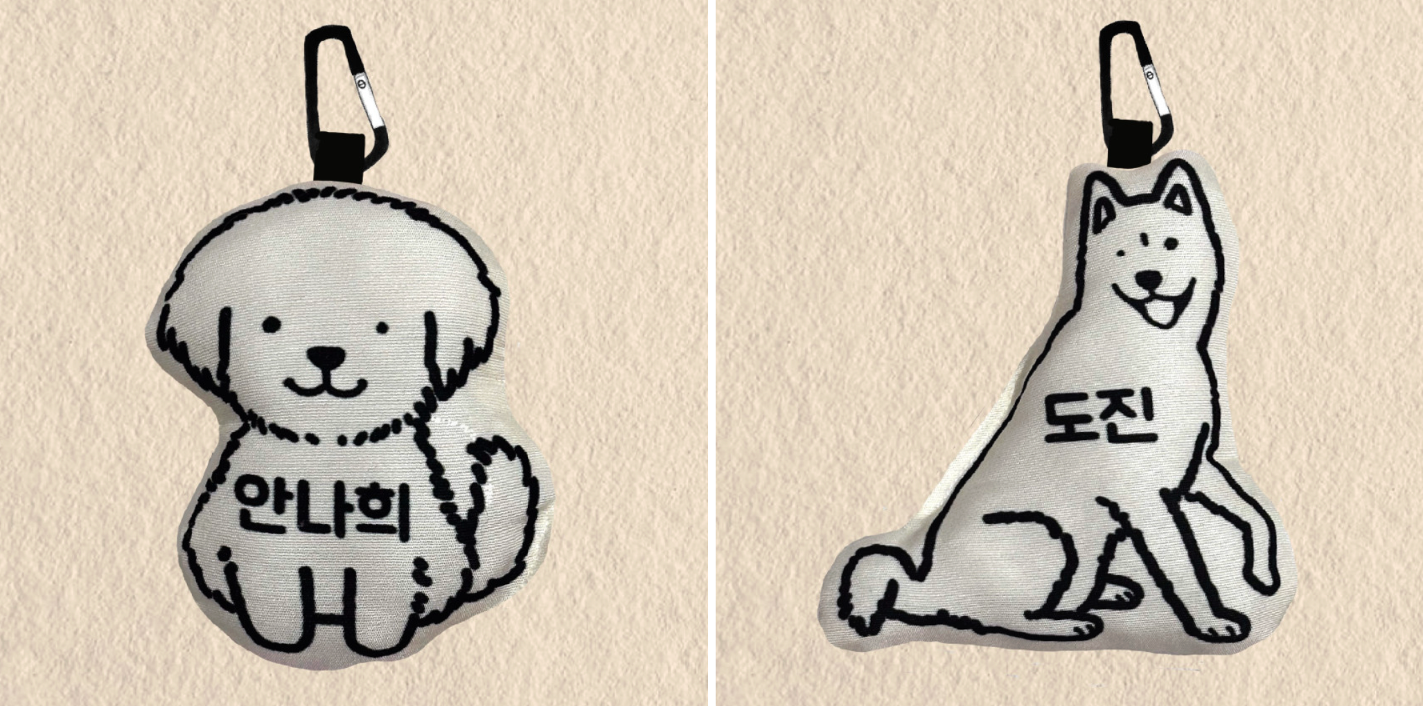 Miguiland｜狗狗插畫線條吊牌