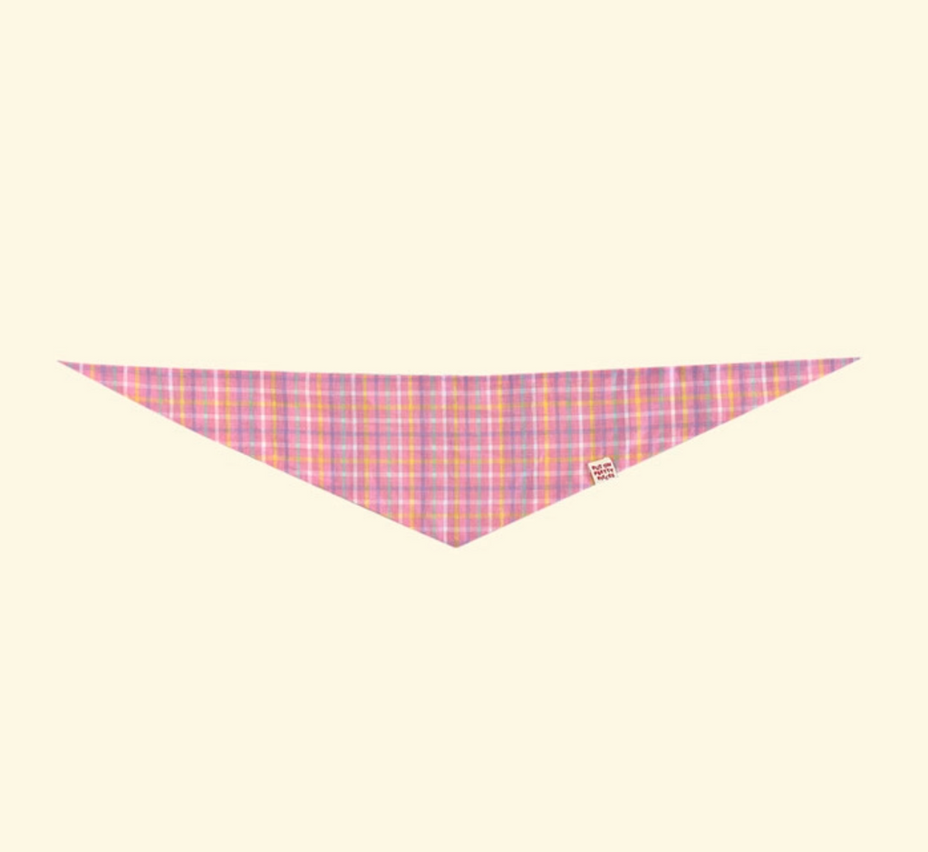PutonPP｜check領巾（Pink）
