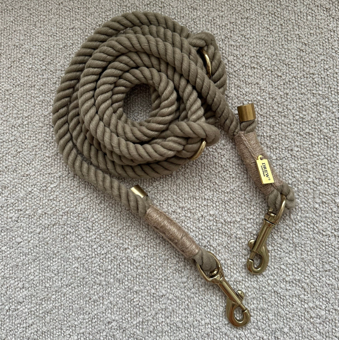 Drew's｜Adjustable rope cord (standard) 麻花牽繩（中大型犬）