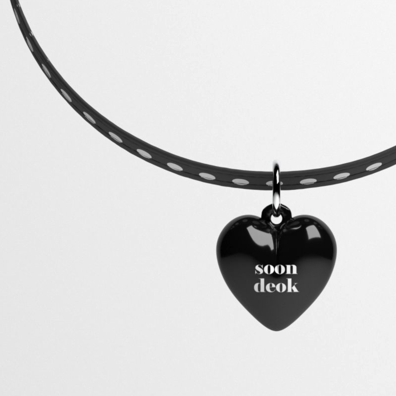 Cupigy｜Shallot Name Tag Necklace – Fabric (10mm)