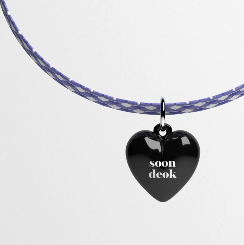 Cupigy｜Shallot Name Tag Necklace – Fabric (10mm)