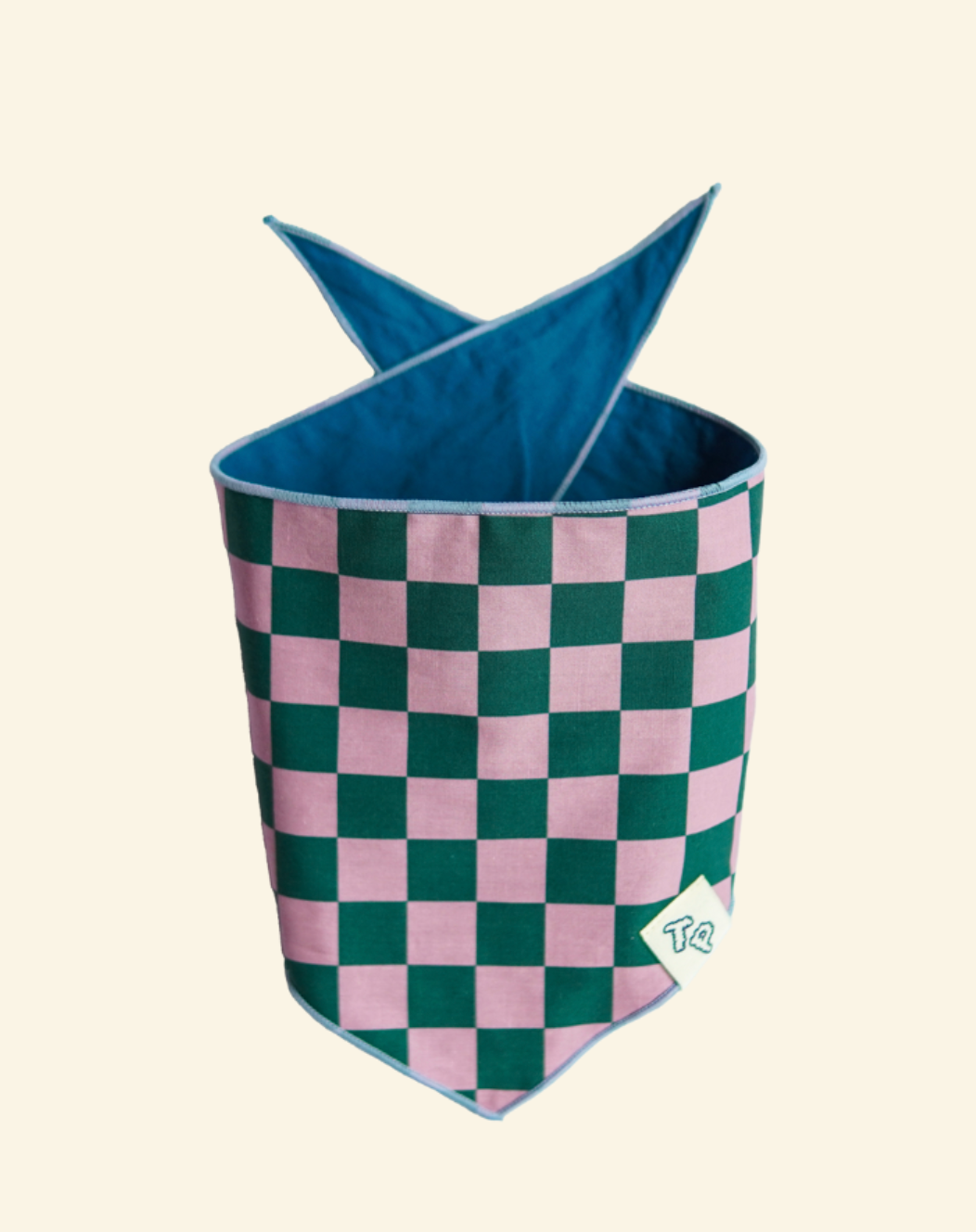代購｜TP painting mat 粉綠格子領巾