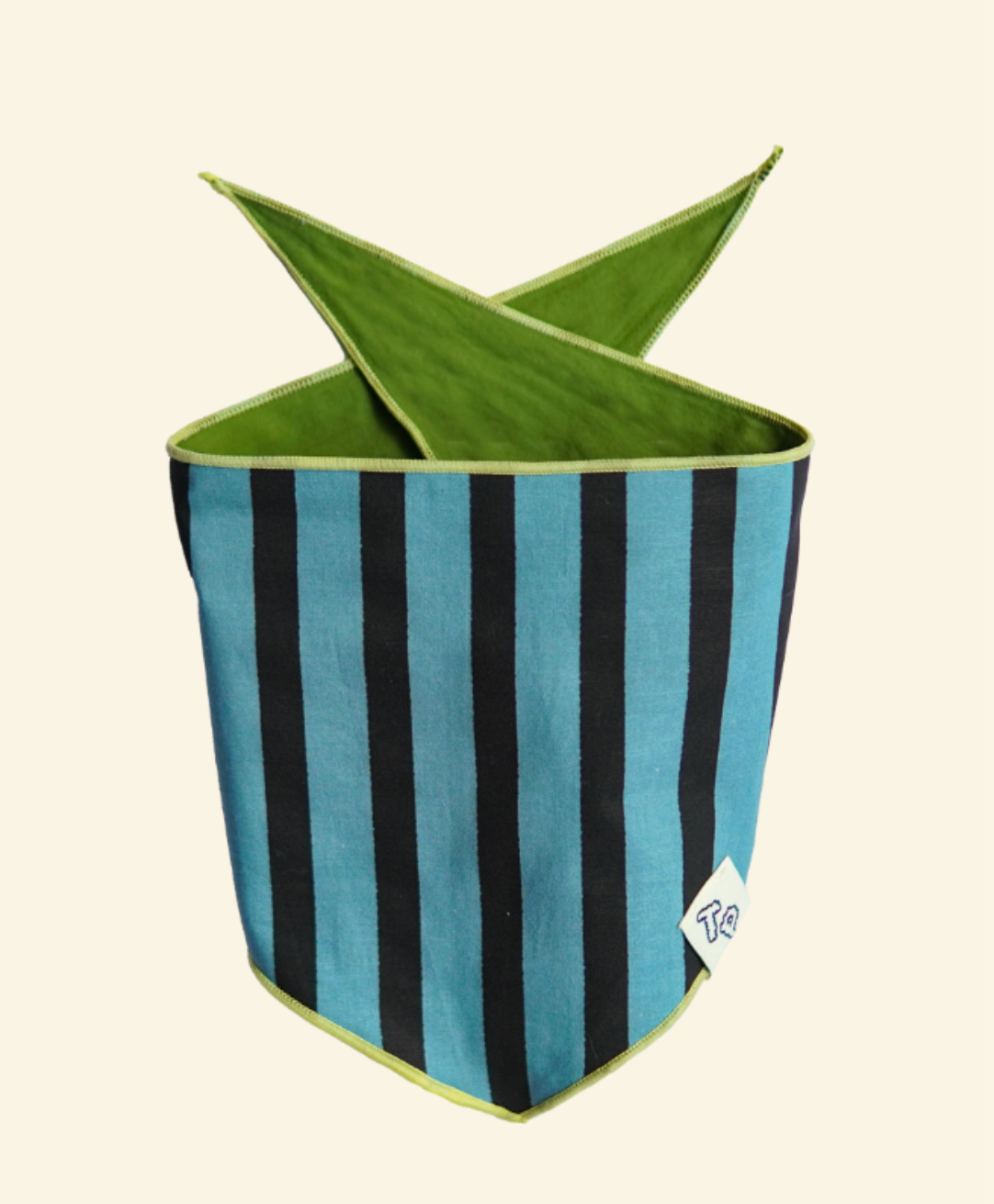 代購｜TP painting mat 藍綠條紋領巾