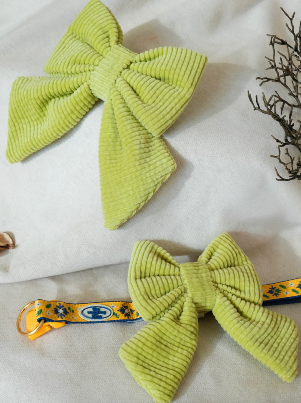 TWB｜Fluffy Lime Ribbon｜蓬鬆萊姆蝴蝶結