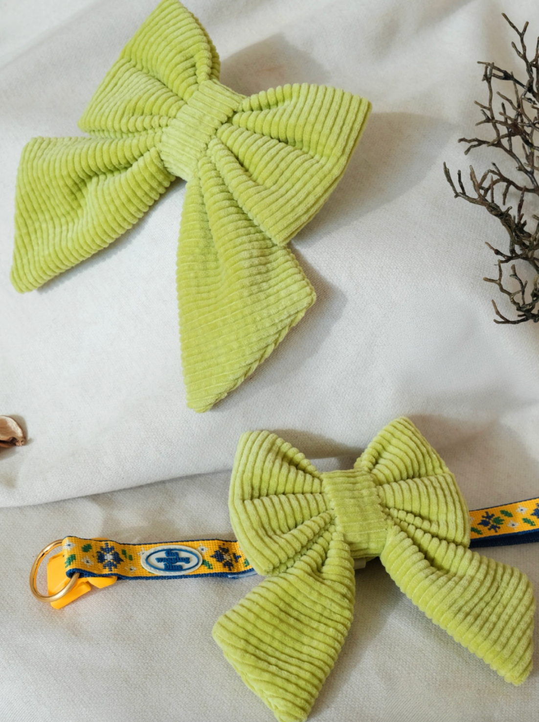 TWB｜Fluffy Lime Ribbon｜蓬鬆萊姆蝴蝶結