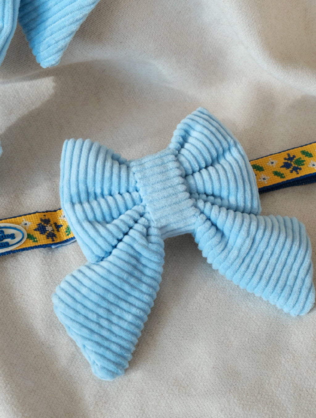TWB｜Fluffy Baby Blue Ribbon｜蓬鬆寶寶藍蝴蝶結