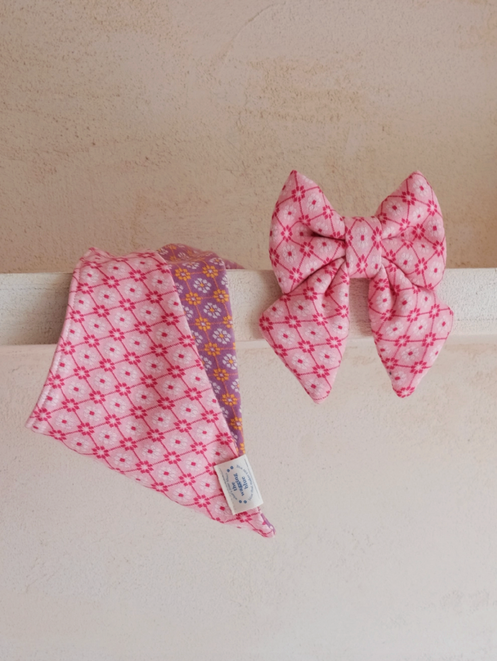 TWB｜Rose Argyle Ribbon｜玫瑰菱格蝴蝶結