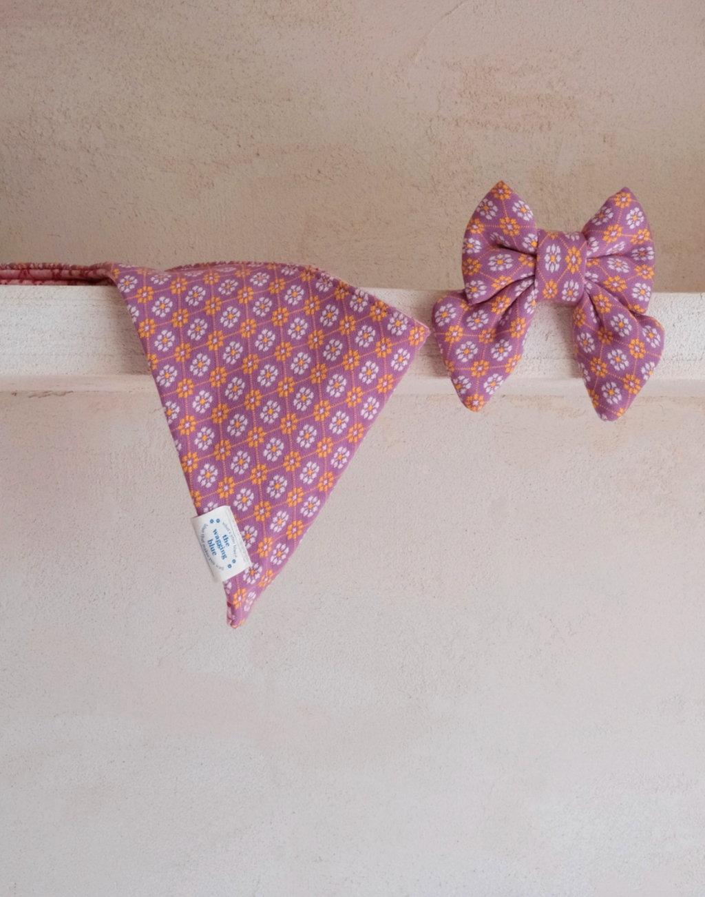 TWB｜Orchid Argyle Ribbon｜蘭花紫菱格蝴蝶結