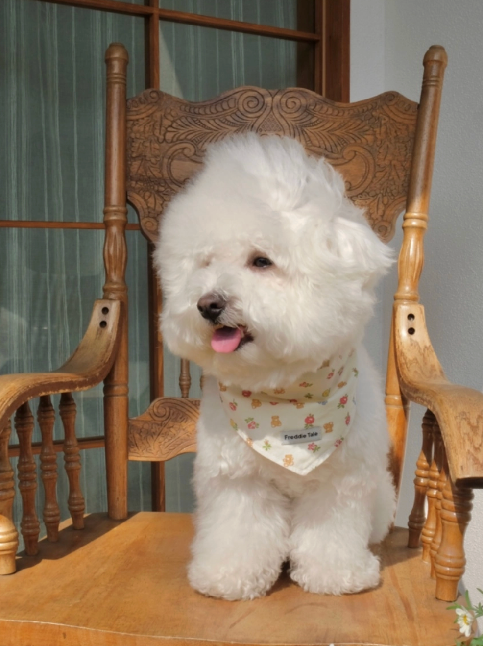 FreddieTale｜Bear in Bloom Bandana 小熊花朵領巾