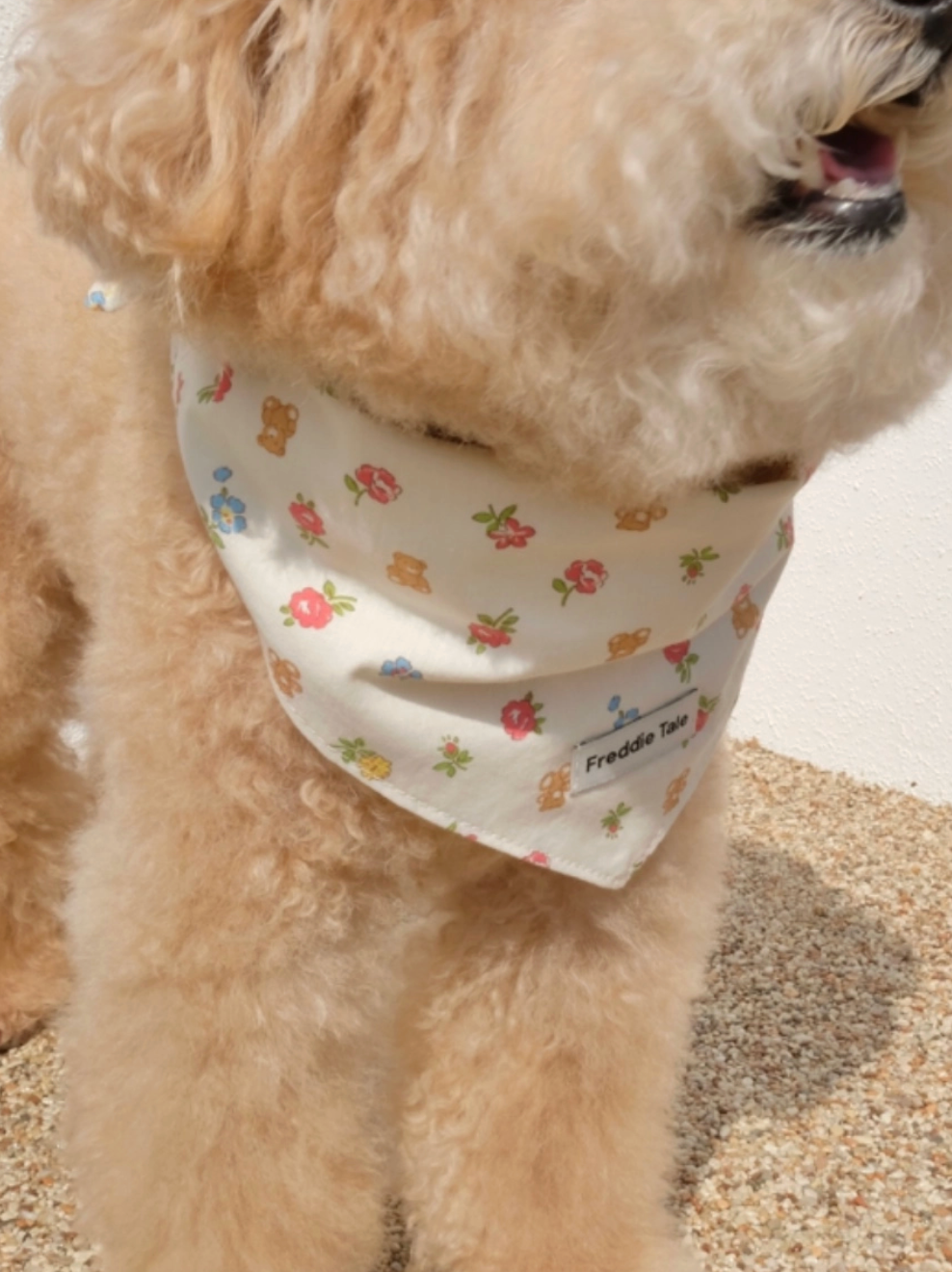 FreddieTale｜Bear in Bloom Bandana 小熊花朵領巾