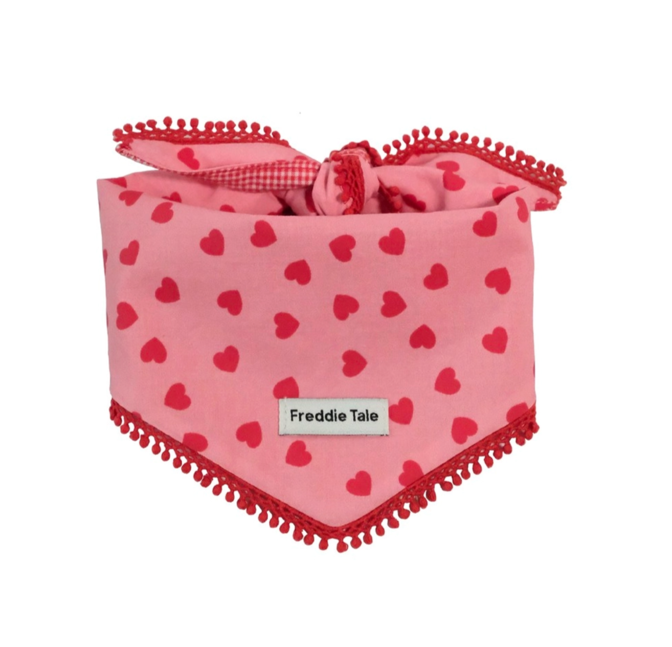 FreddieTale｜LOVE bandana (pink) LOVE粉色流蘇領巾