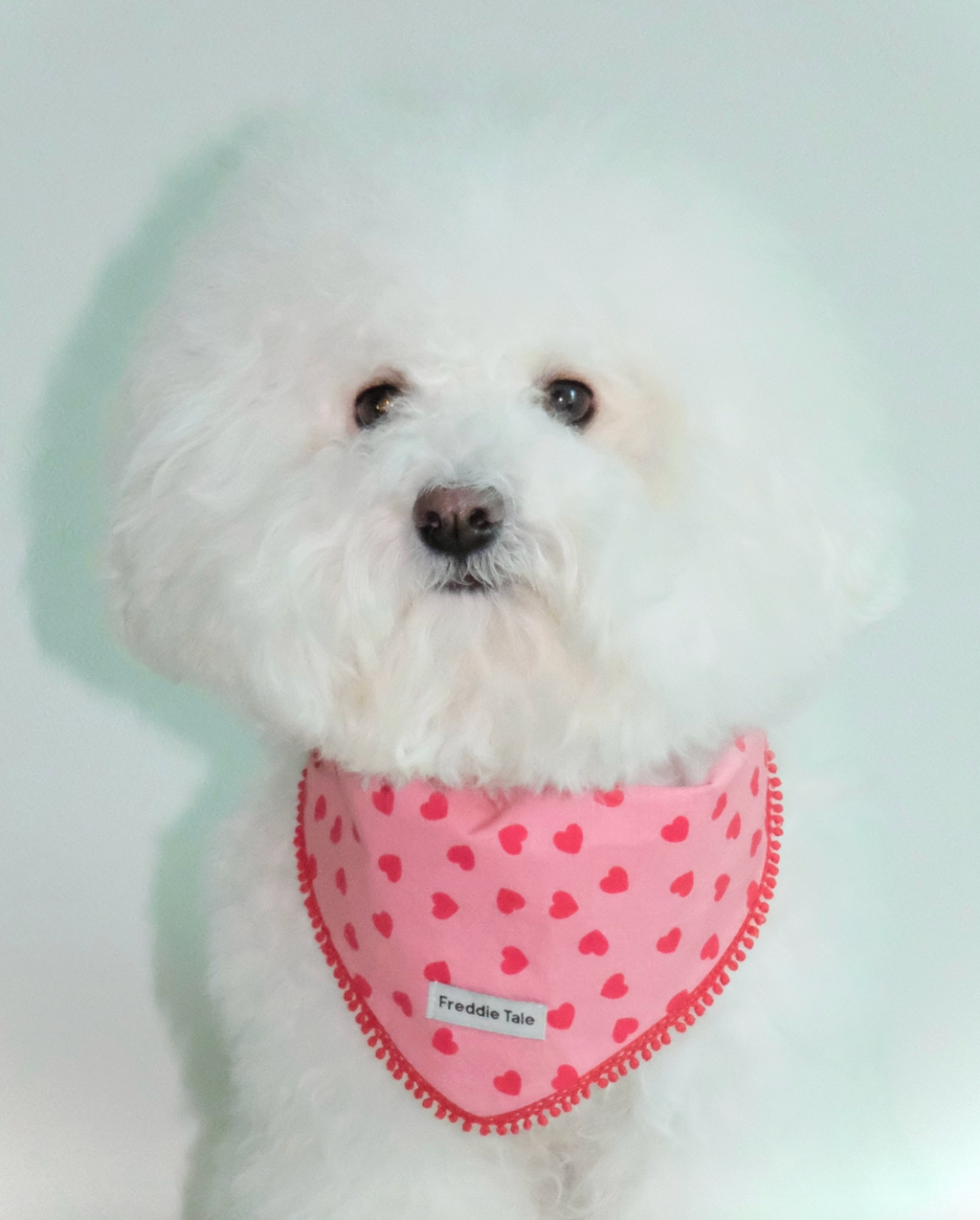 FreddieTale｜LOVE bandana (pink) LOVE粉色流蘇領巾