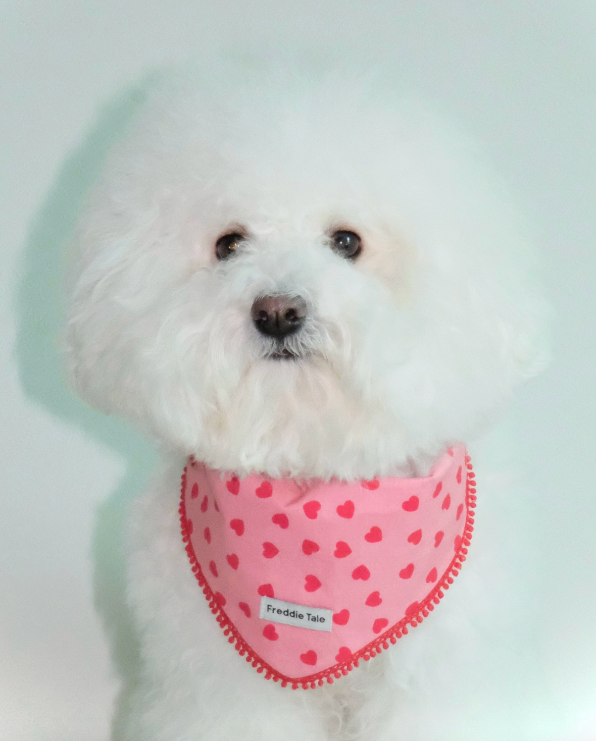 FreddieTale｜LOVE bandana (pink) LOVE粉色流蘇領巾