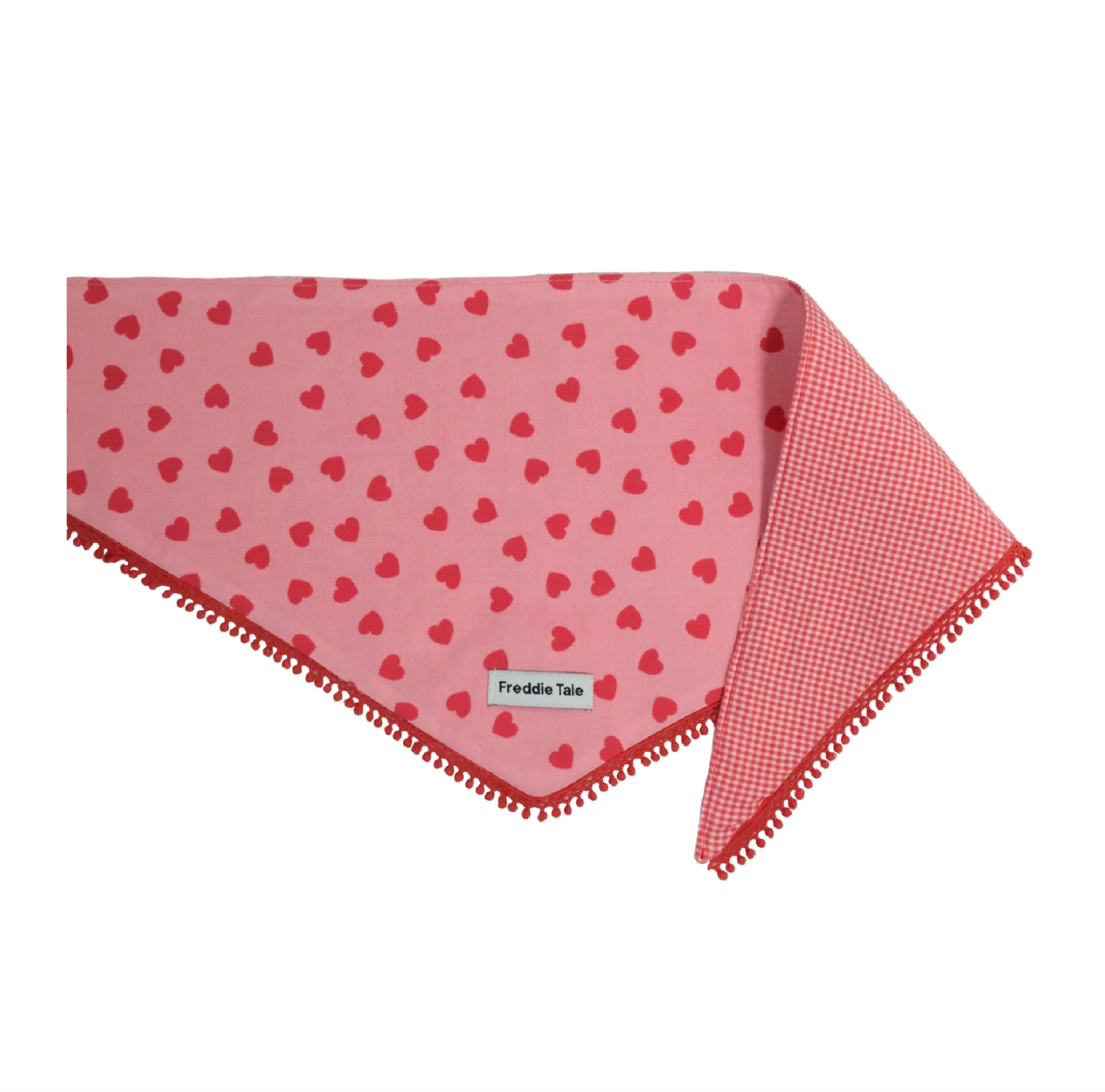 FreddieTale｜LOVE bandana (pink) LOVE粉色流蘇領巾