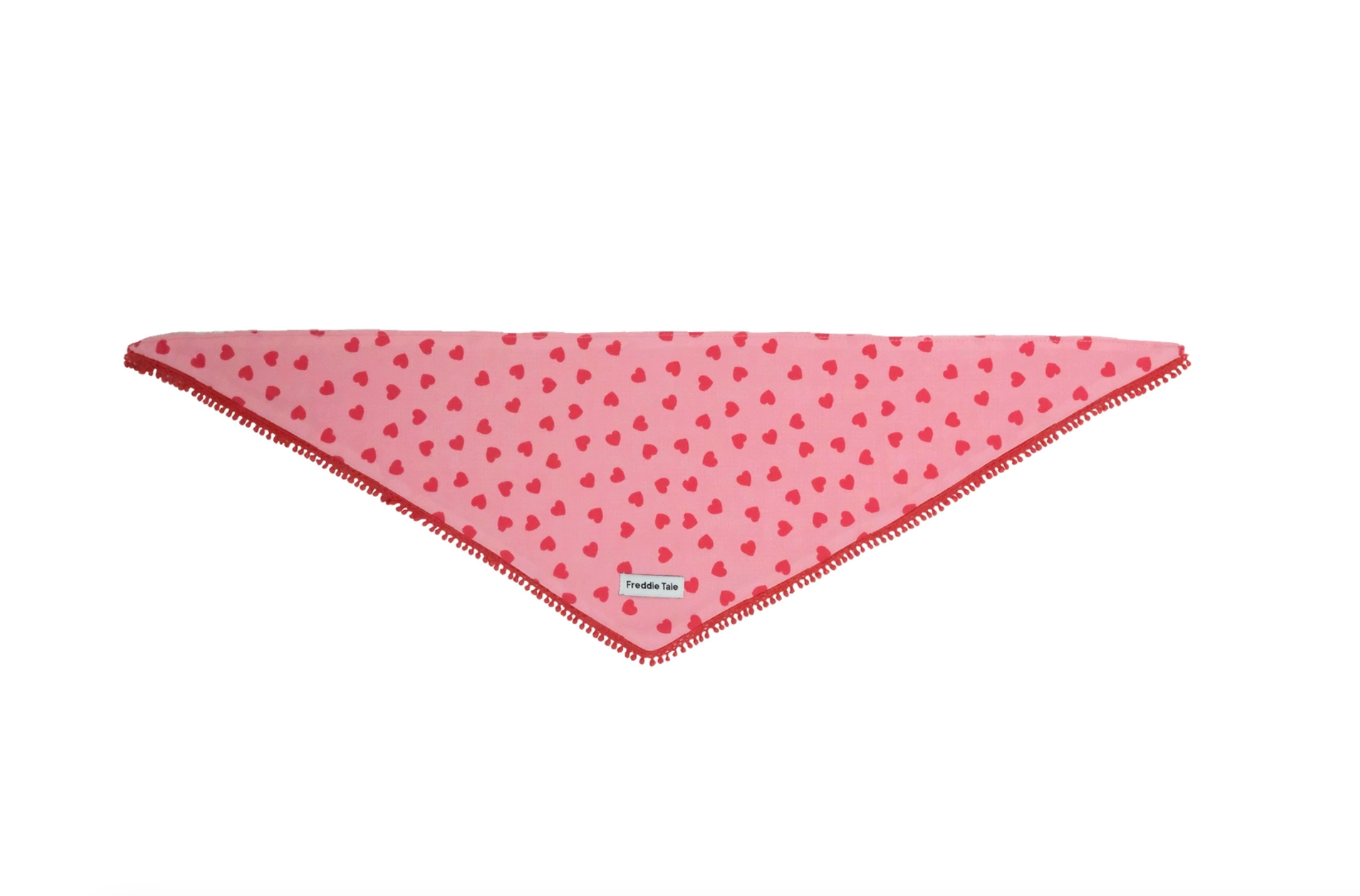 FreddieTale｜LOVE bandana (pink) LOVE粉色流蘇領巾