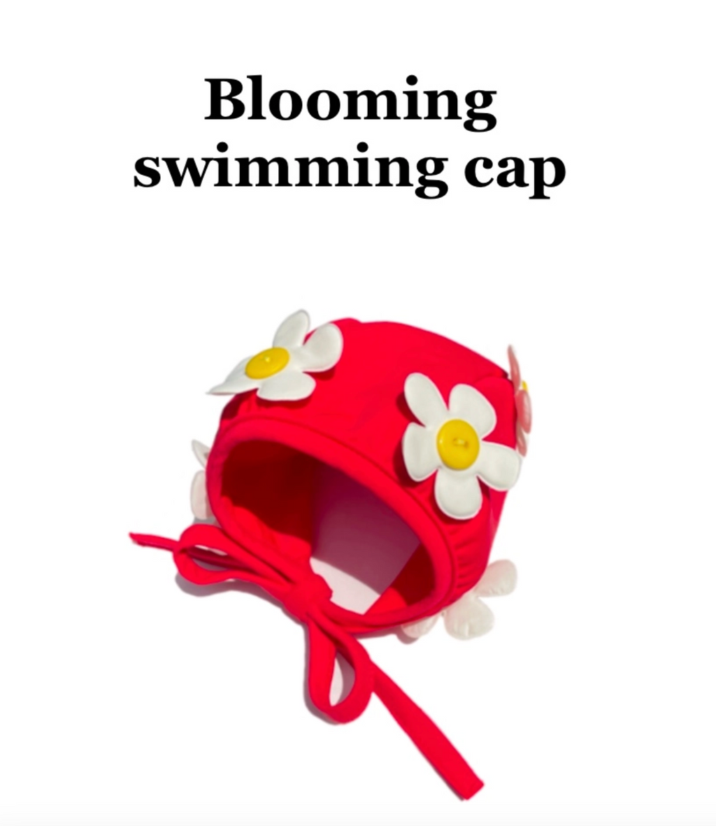 FreddieTale｜BLOOMING SWIMMING CAP 小花花復古泳帽（3色）