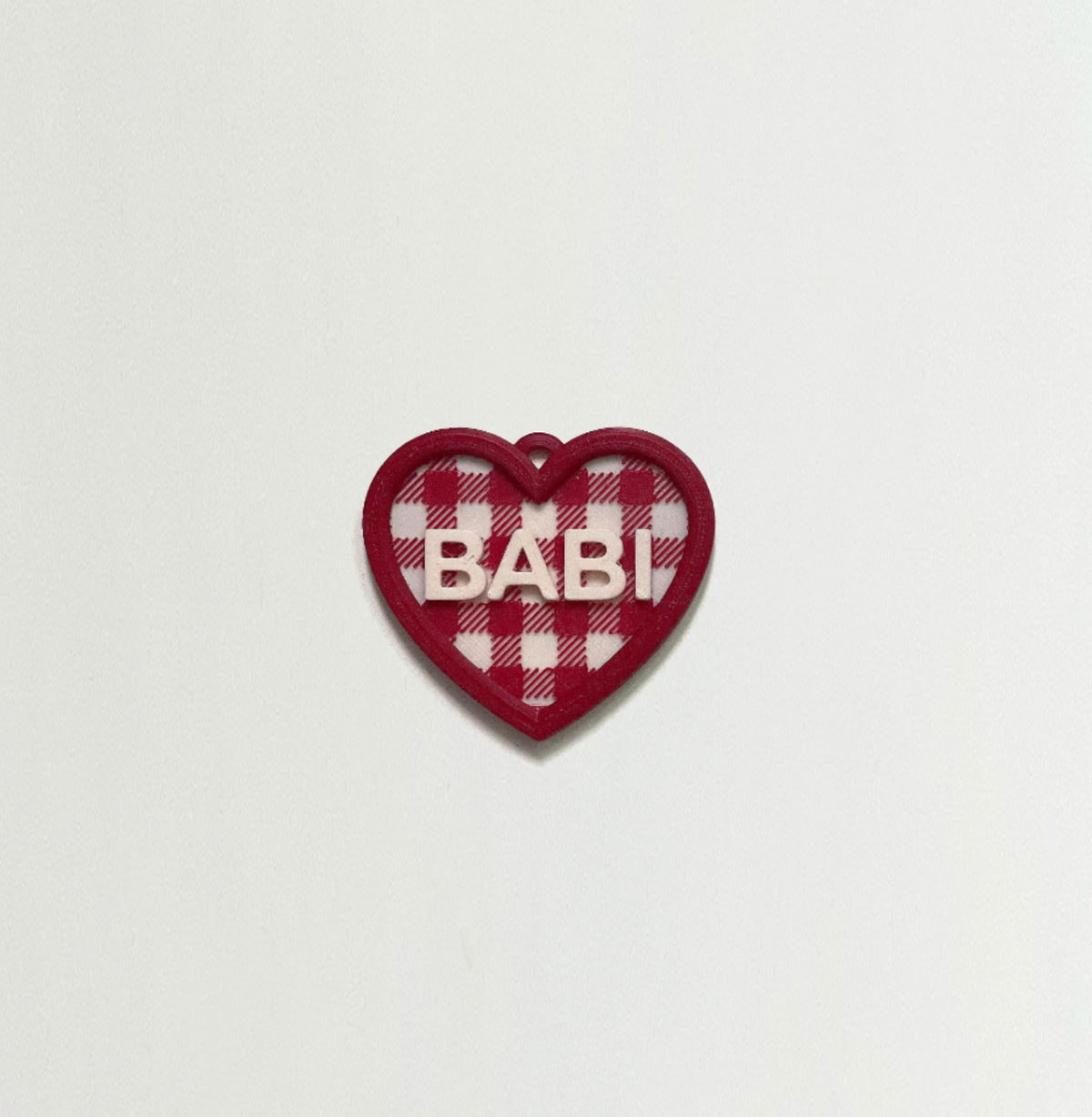 Studio3Up｜愛心條紋吊牌｜KUKI TT Lovie - Gingham