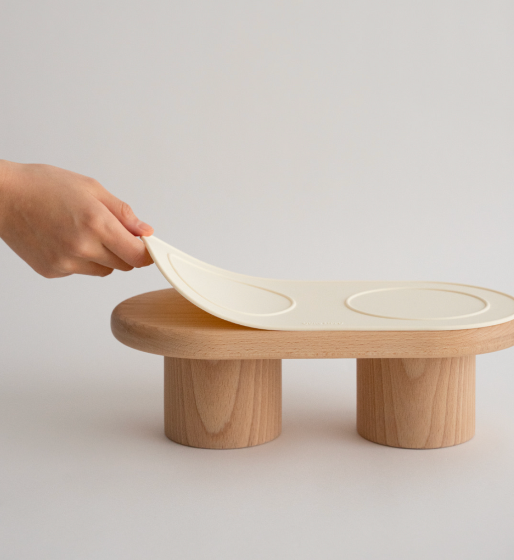 OURSLIPPU｜Dumbo Table 寵物雙碗餐桌組（3色）