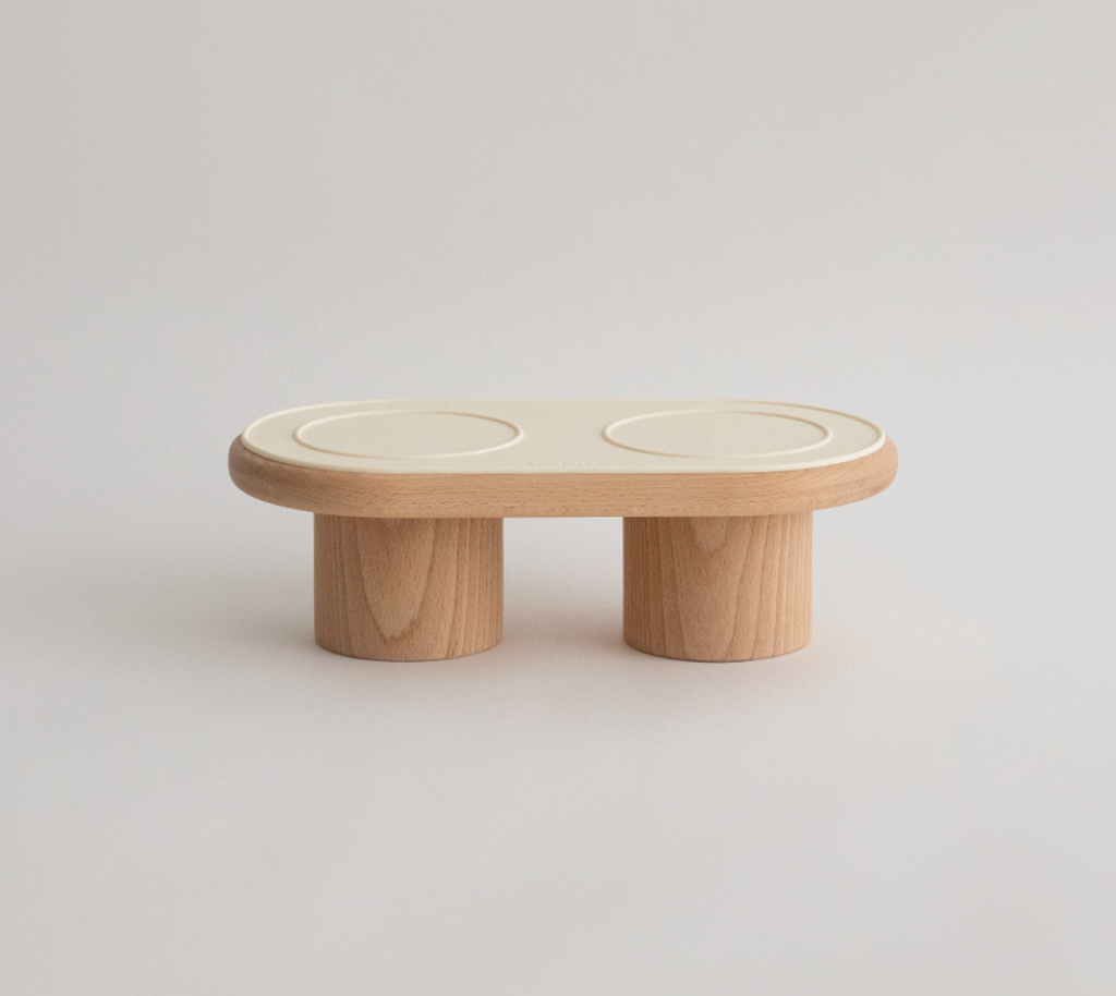 OURSLIPPU｜Dumbo Table 寵物雙碗餐桌組（3色）