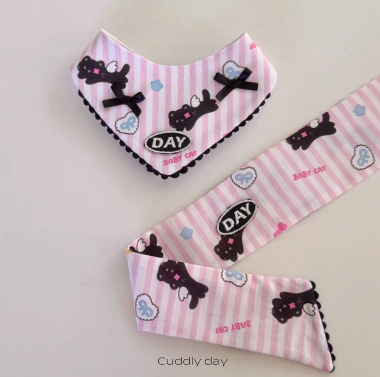 cuddlyday｜BABY CAT（三角領巾／涼感領巾）