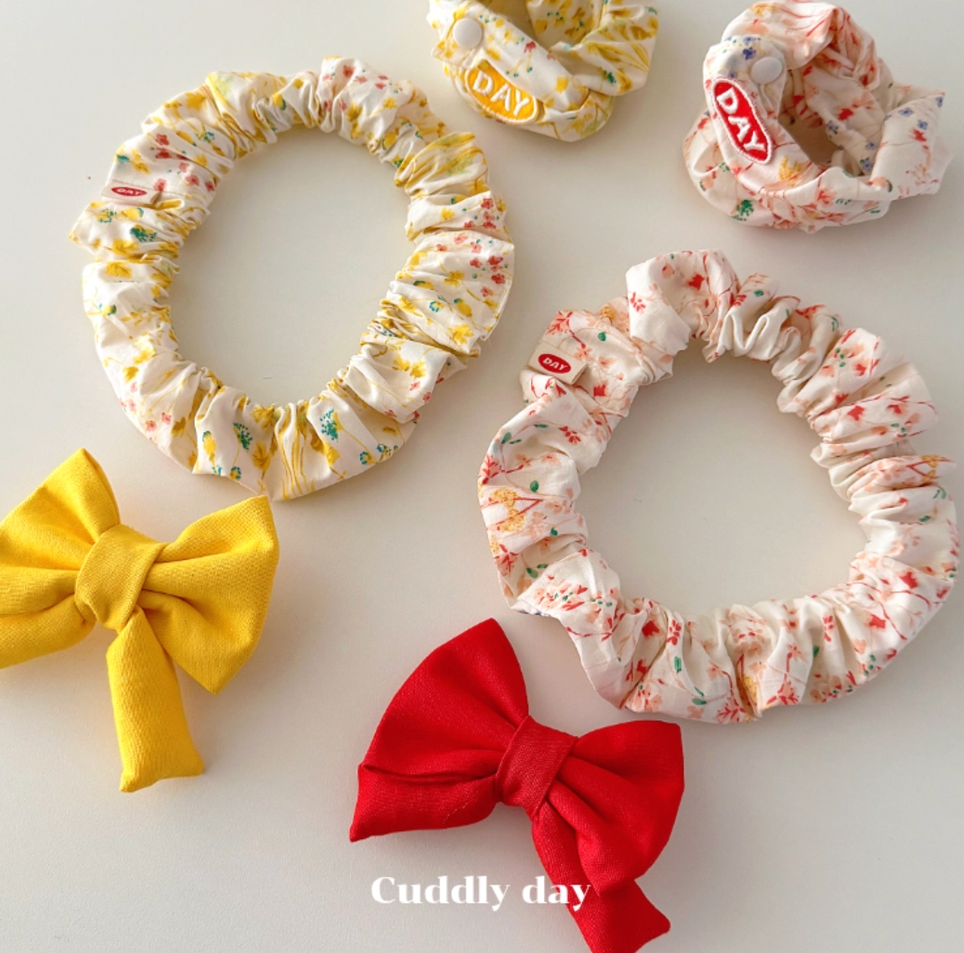 cuddlyday｜ 春日花卉領片（大腸圈）