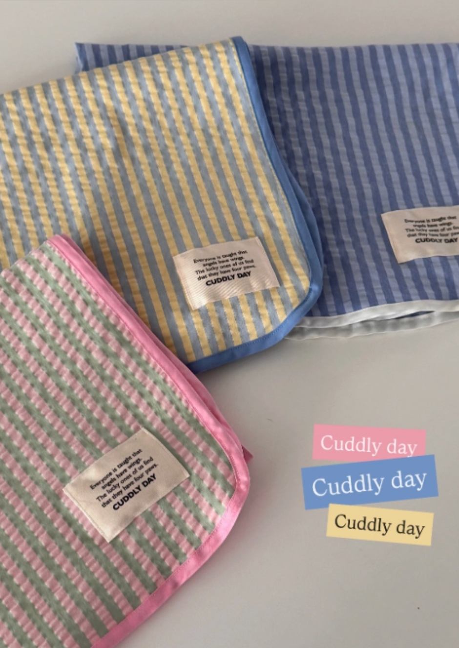 cuddlyday｜條紋野餐/室內外毯（3色）