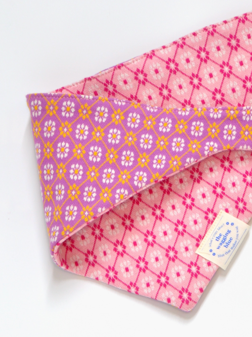 TWB｜Argyle Reversible Bandana｜菱格紋雙面領巾
