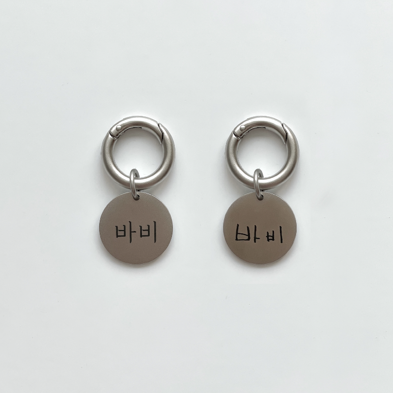 Studio3Up｜圓形手寫風吊牌｜CIRCLE name tag