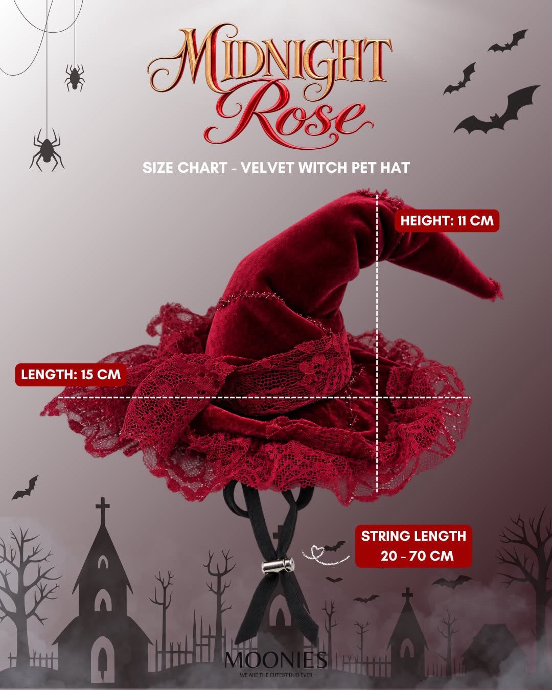 moonies｜🔮 Velvet Witch Pet Hat