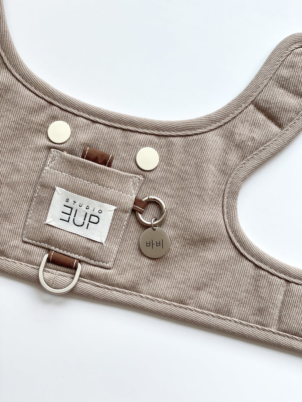 Studio3Up｜舒適胸背帶＋棉質牽繩組｜PRETZEL comfy harness & cotton leash