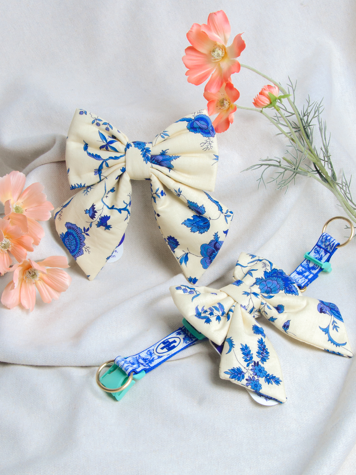 TWB｜Blue Porcelain Ribbon｜青花瓷蝴蝶結